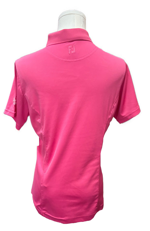 Footjoy Pink Women's Golf Polo w/ Logo Size S MSP $105