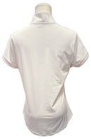 Fairway & Greene White Mock Polo 'Summit Rock' Size M-2