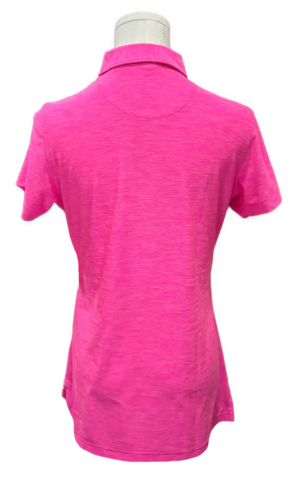 Peter Millar Hot Pink Heather Women's Golf Polo Size S