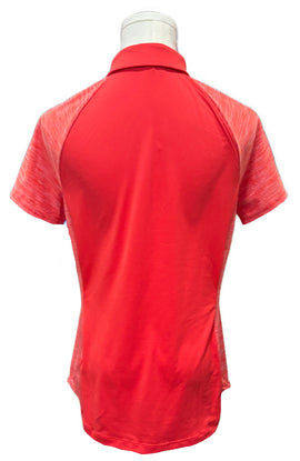 Under Armour Dark Orange Heather Golf Polo w/ Logo Size S - 0