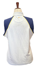 EP NY Women's Snap Y Neck White & Navy Sleeveless Golf Polo Size XL MSP$74-2