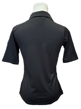 Golftini Black Short Sleeve Polo Size S MSP $98 - 0