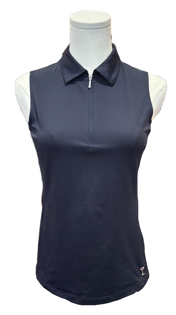 Golftini Solid Sleeveless Polo Size XS MSP $98
