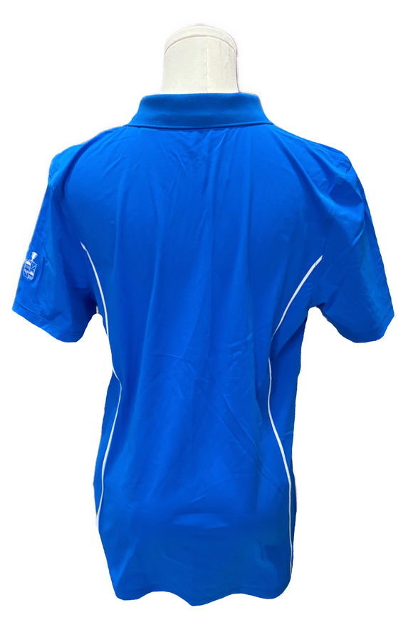 New G/Fore Women's Lightweight Zip Golf Polo - Lisbon Blue Size L MSP$145