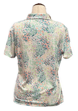Bad Birdie Women's Floral Golf Polo w/ Pinehurst Logo Size XL MSP$78 - 0