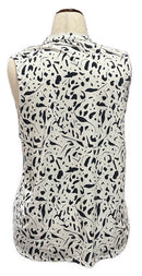 Puma Women's Cloudspun White Chelsea Print Sleeveless Golf Polo Size L-3