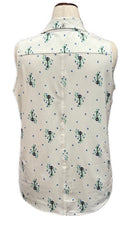 Belyn Key White Floral Sleeveless Golf top Size L MSP$116-2
