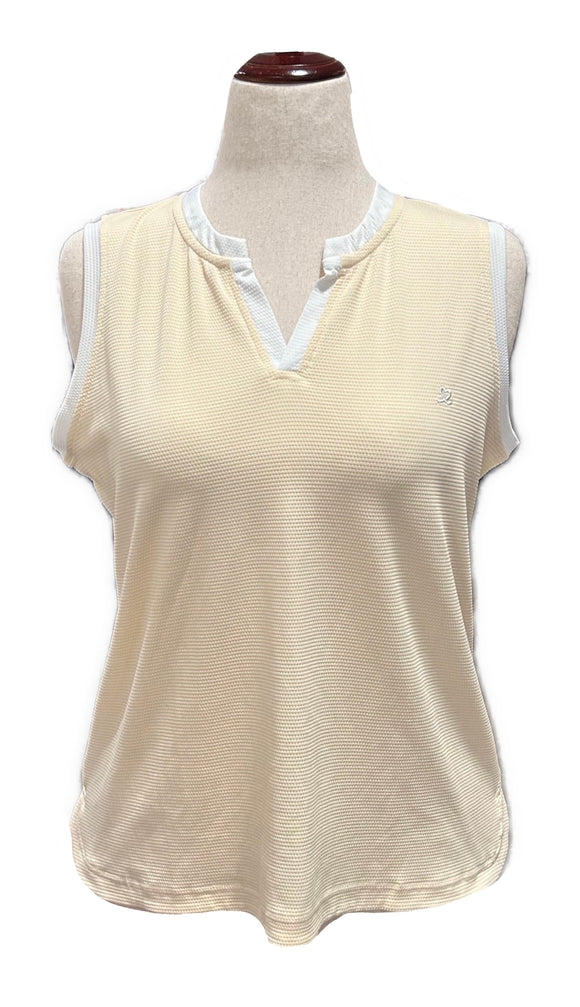 Daily Sports Women's Yellow Sleeveless Massy Golf Top Size L