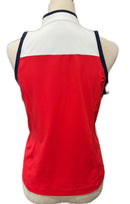 New Kinona Resolution Sleeveless Golf Top - Tomato Red MSP$99-2