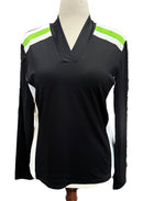 New Kinona the A-Team Longsleeve Golf Top - Black MSP$100-1