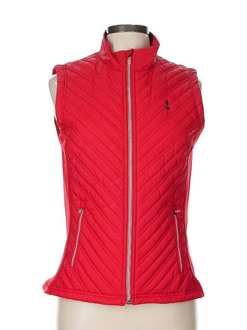 Levelwear Women's Red Quilted Vest w/ Logo Size M MSP$95