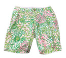 Lilly Pulitzer Green & Pink Floral Women's Golf Shorts Size 8-1