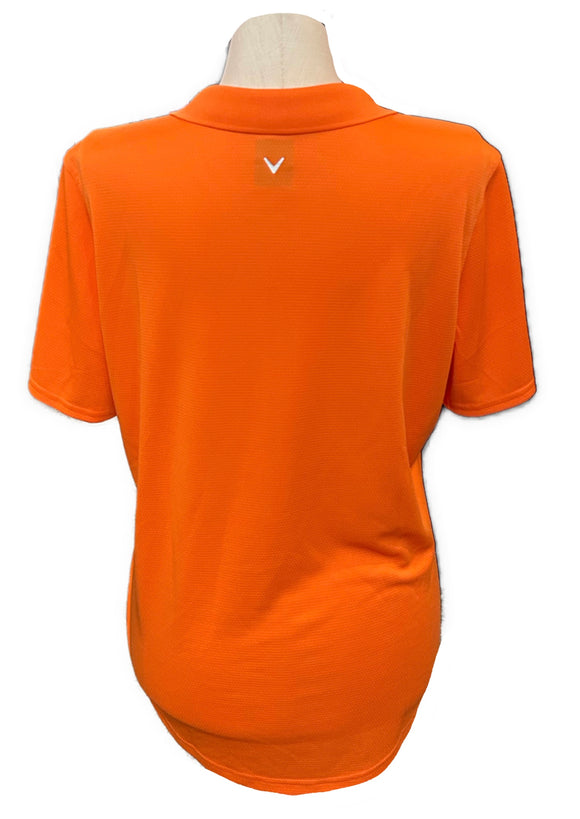 Callaway Orange Short Sleeve Women's Golf Top Size XXL