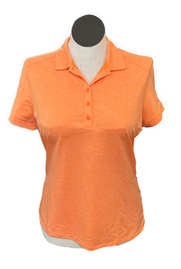 Nike Orange Heathered Women's Short Sleeve Golf Polo Size XL