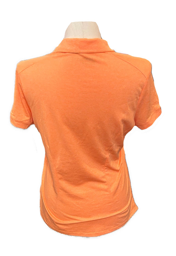 Nike Orange Heathered Women's Short Sleeve Golf Polo Size XL