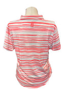 Footjoy Women's Coral & White Watercoloe Golf Polo Size XL MSP$-4