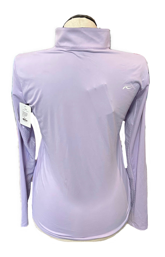 New Kjus Women's Lavender Sunshine Sport Zip Pullover Size L MSP$149