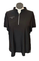 Jamie Sadock Women's Black Short Sleeve Golf Top Size XL-1