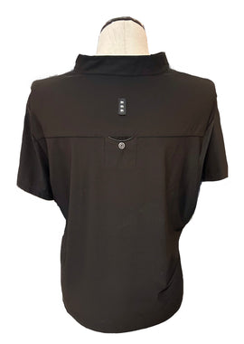 Jamie Sadock Women's Black Short Sleeve Golf Top Size XL - 0