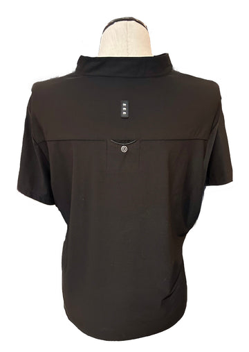 Jamie Sadock Women's Black Short Sleeve Golf Top Size XL - 0