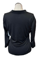 Tail Activewear Women's Black 3/4 Sleeve Golf Top Size L-2