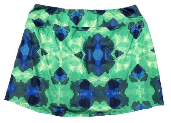 Skirt Sports Blue & Green Print Golf Skort Size XL