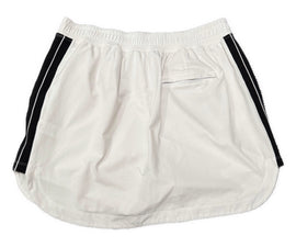 Slazenger White Golf Skort w/ Black Athletic Stripes Size L - 0