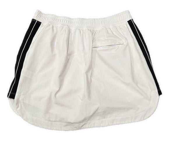 Slazenger White Golf Skort w/ Black Athletic Stripes Size L