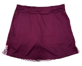 Callaway Burgandy Skort with Printed Layers Size L  MSP$79