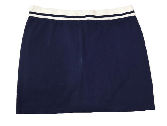 Ralph Lauren 17.5" Navy Skort w/Wide White Waistband Size L