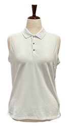 Ralph Lauren RLX Women's White Sleeveless Tournament Golf Polo Size L MSP$90-2