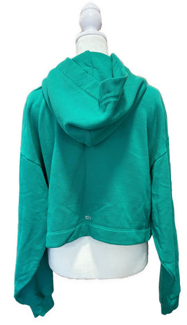 alo Women's Emerald Green Bae Hoodie Size M MSP$98 - 0
