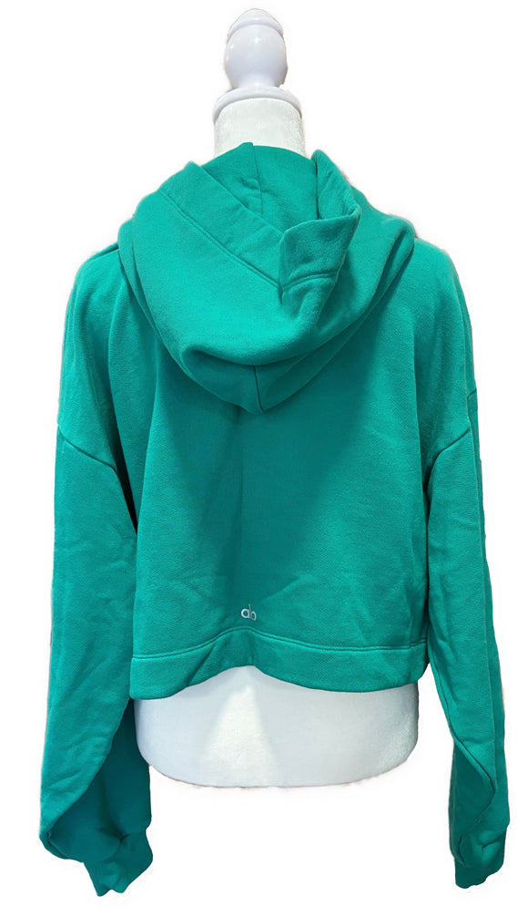 alo Women's Emerald Green Bae Hoodie Size M MSP$98