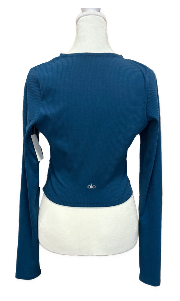 alo Women's Jacket Stardust Ribbed Size M MSP$138