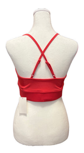 alo Women's Candy Red Airlift Sports Bra Size L MSP$84 - 0