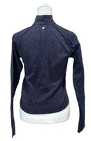 Fabletics Women's Navy Glittery Full-zip Jacket Size M MSP$74.95-2