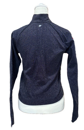 Fabletics Women's Navy Glittery Full-zip Jacket Size M MSP$74.95 - 0