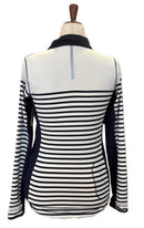 New Balance Women's White & Navy Striped Pullover Size M MSP$90-2