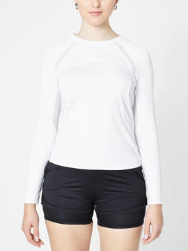 New Tail Activewear Essential Alda Long Sleeve Top - White MSP$80