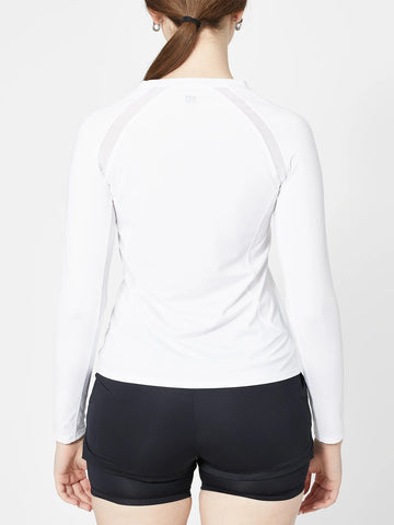 New Tail Activewear Essential Alda Long Sleeve Top - White MSP$80 - 0
