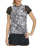 New Tail Activewear Marilla Short Sleeve Top - Jungle Eden MSP$85-1