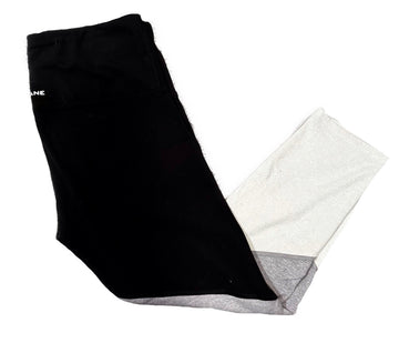 Lorna Jane Women's Black & Grey Capri Leggings Size M MSP$72 - 0