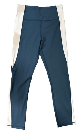 Zyia Active Women's Blue & White Crop Leggings Size L