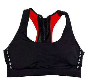 Zyia Active Women's Black Colorblock Sports Bra Size M