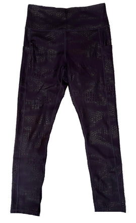 Zyia Active Women's Plum Snakeskin Print Leggings Size 6-8 (M) MSP$72