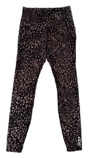 Lorna Jane Women's Black & Tan Cheetah Print Leggings Size M MSP$72-1