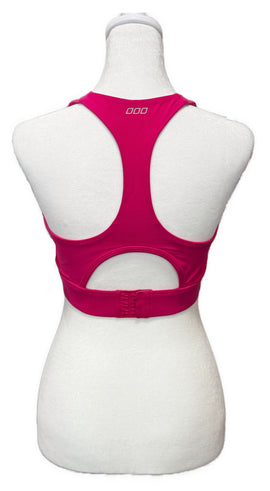 Lorna Jane Women's Hot Pink Sports Bra Size M MSP$60 - 0
