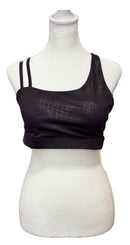 Zyia Active Women's Plum Metallic Snakeskin Print Sports Bra Size L MSP$60-1