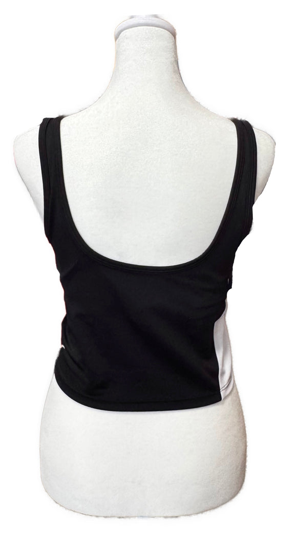 Zyia Active Women's Black, Pink & White Activewear Tank Size L