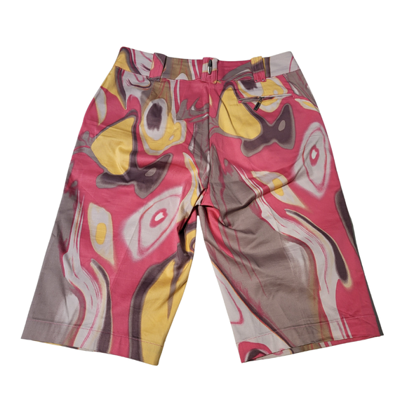 Jamie Sadock Bermuda Short - Pink/Gray/Orang Swirl Size 8